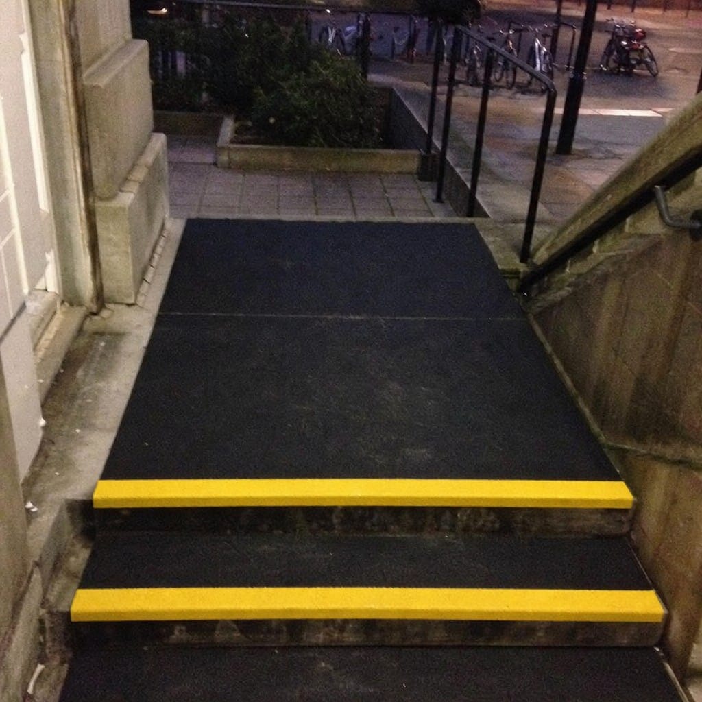 Customer photo review of GRP Stair Landing Covers Non Slip Building Regulations