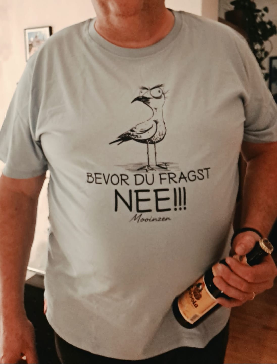 Customer photo review of Möwe Nee · Unisex Premium Bio T-Shirt