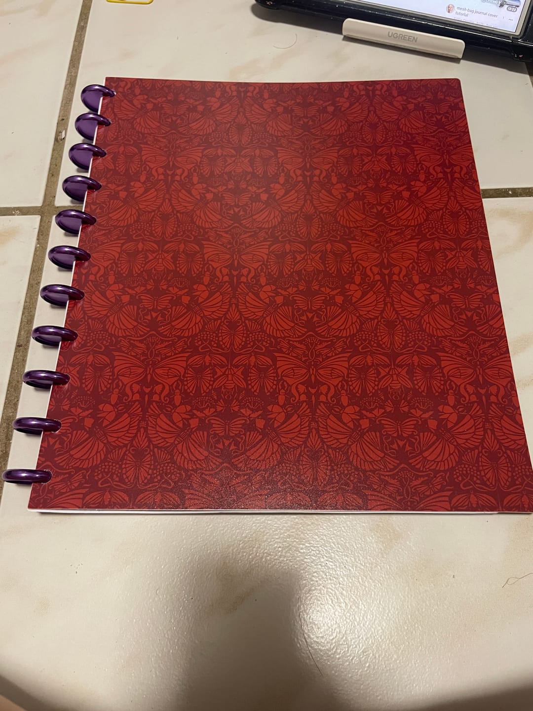 Customer photo review of Discbound Planner Cover | We Sleep, We Dream
