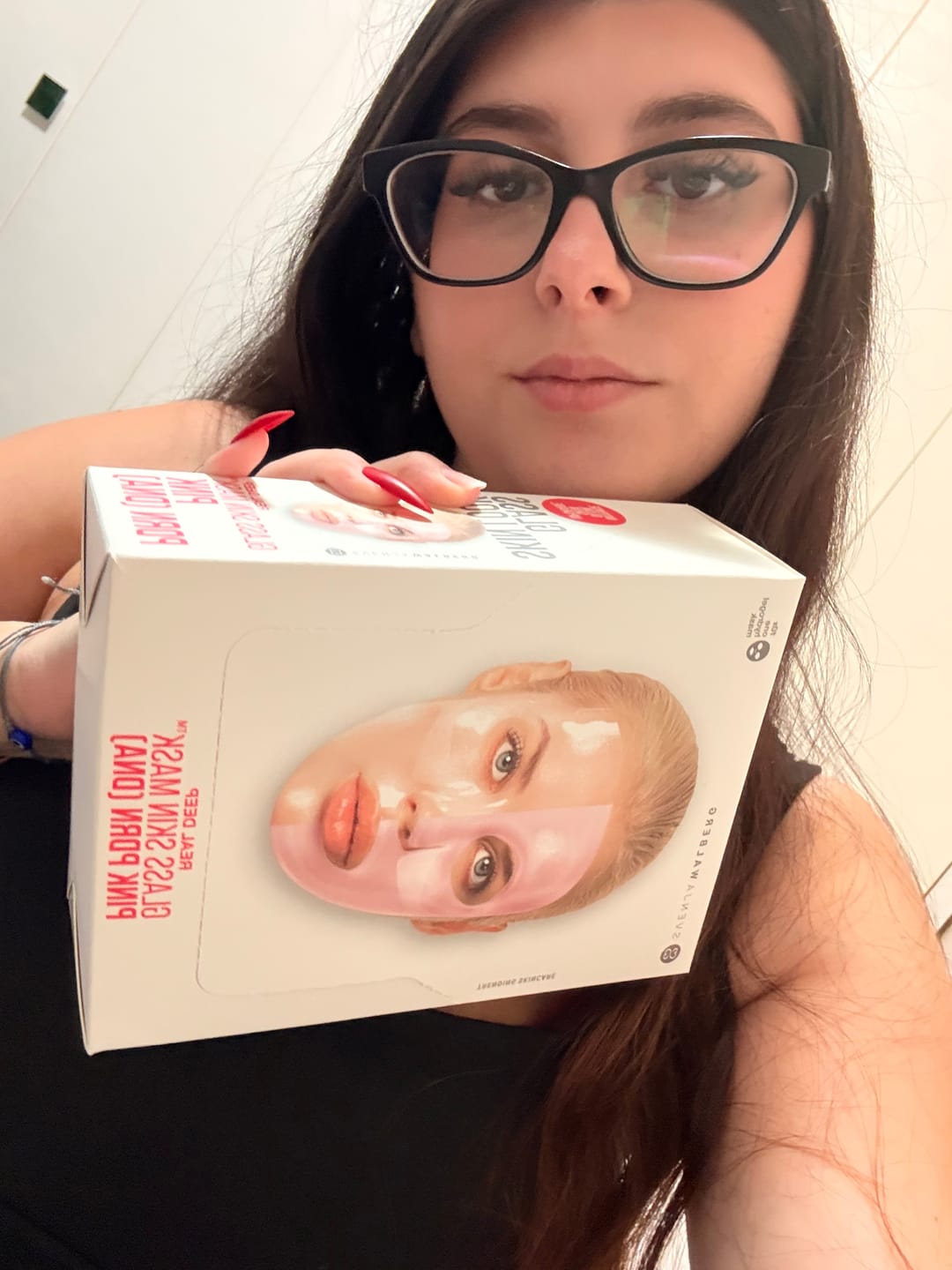 Customer photo review of GlassSkinMask PINK PDRN [DNA]