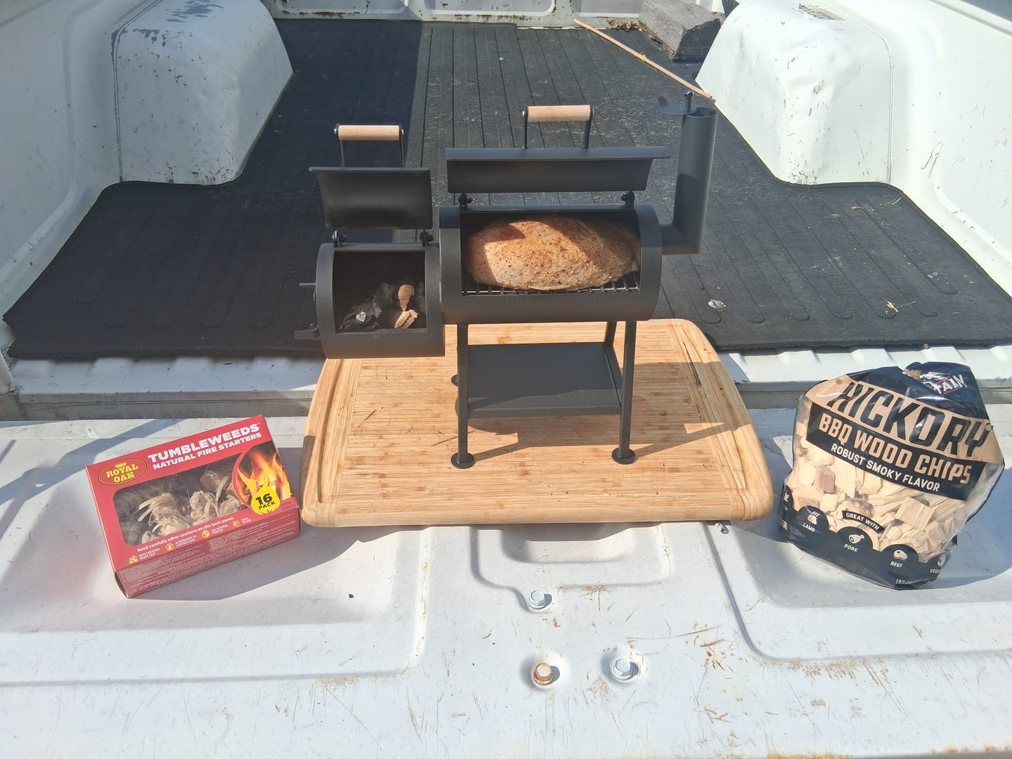 Customer photo review of Mini Grill Smoker