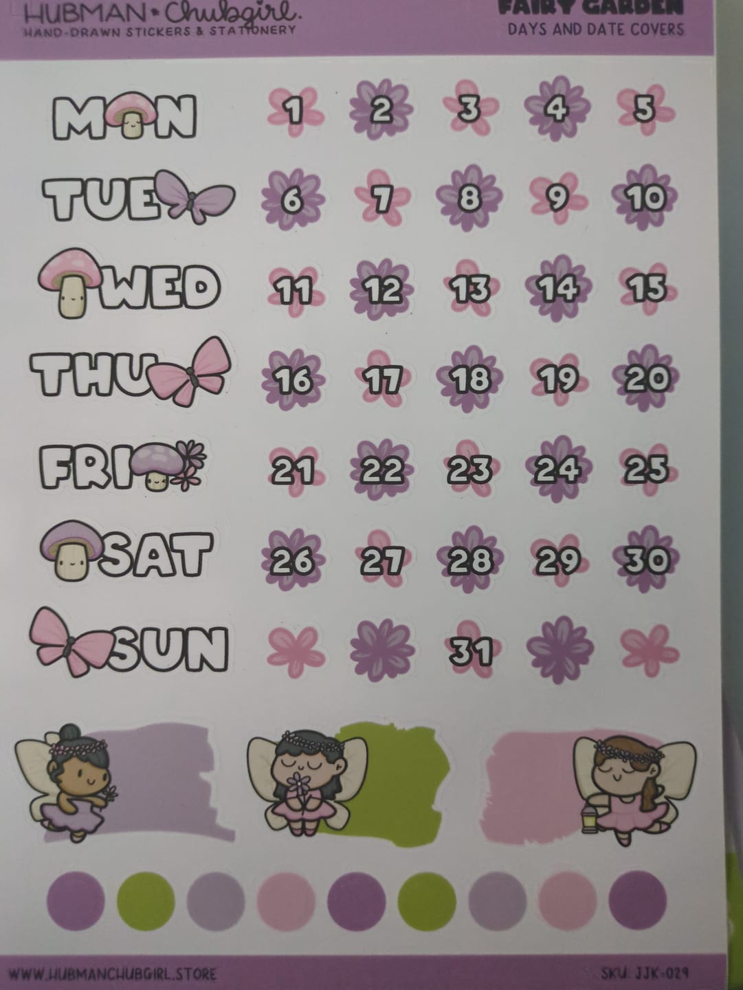 Customer photo review of Fairy Garden Days and Date Covers