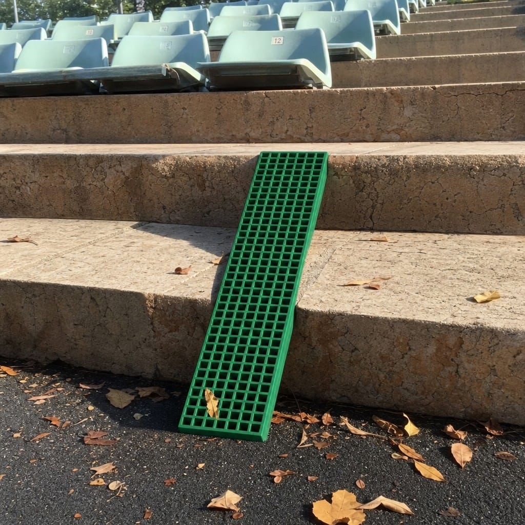 Customer photo review of GRP Fibreglass Anti Slip Ramp 125mm Wide 90mm Front