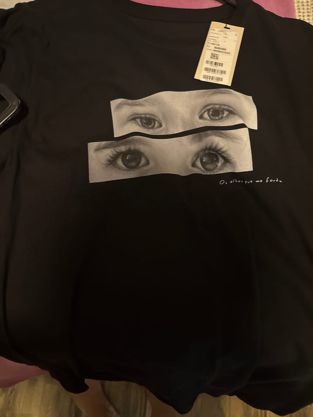 Customer photo review of Camiseta Personalizada OLHARES DOS FILHOS (Até 6) - Algodão 100%