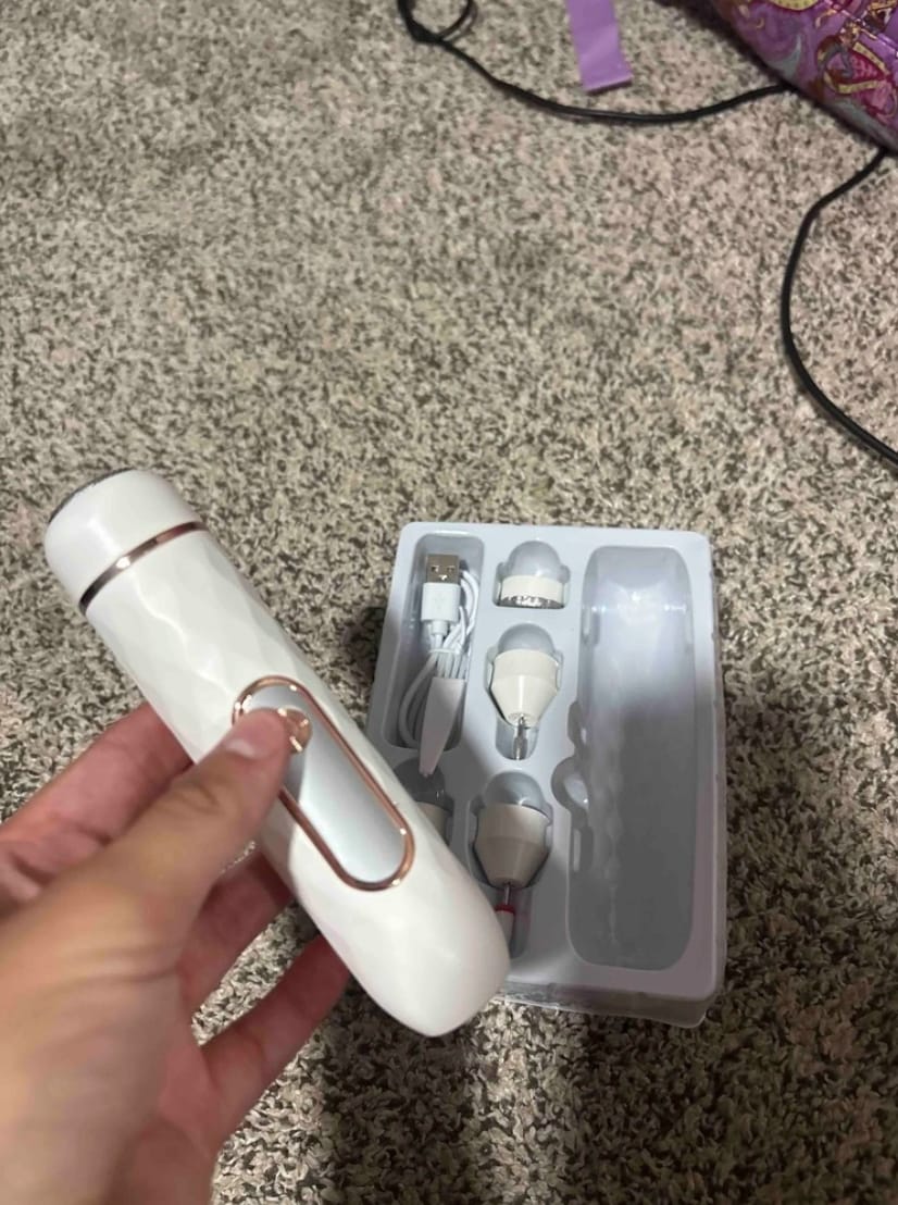 Customer photo review of Rechargeable Manicure & Pedicure Set