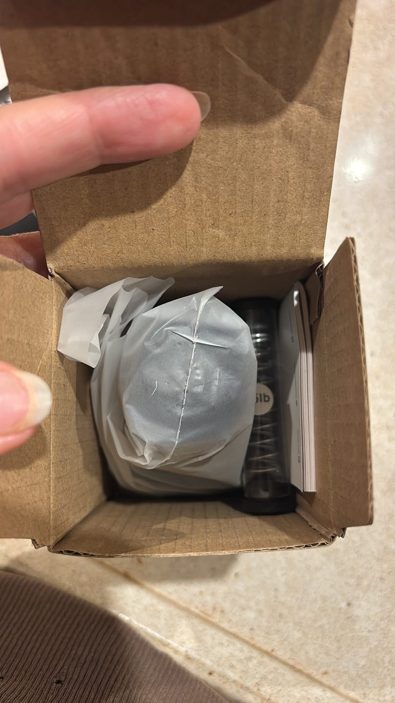 Customer photo review of MHW-3BOMBER Flash Tamper 30lbs Constant Pressure Espresso Tamper 2.0 Sound Feedback