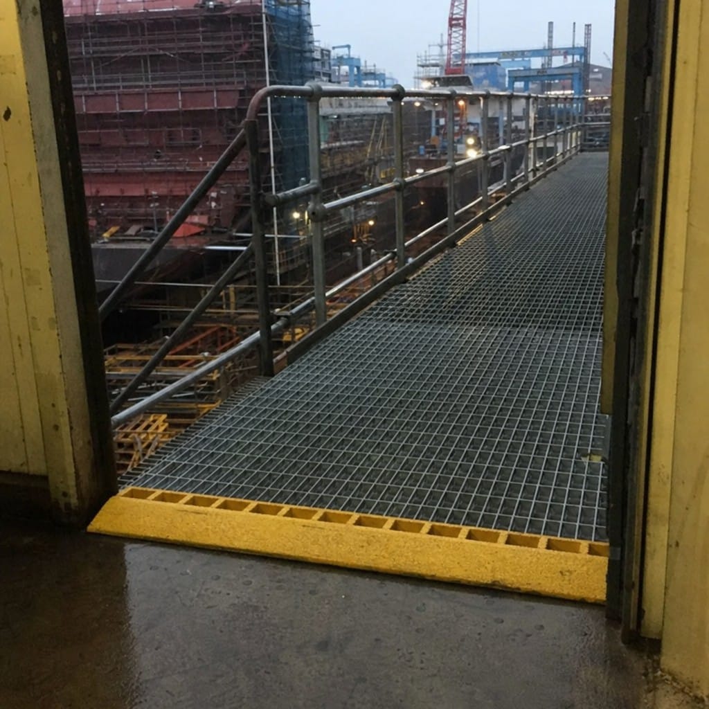 Customer photo review of GRP Ramp 125mm Wide Fibreglass Anti Slip for Grating