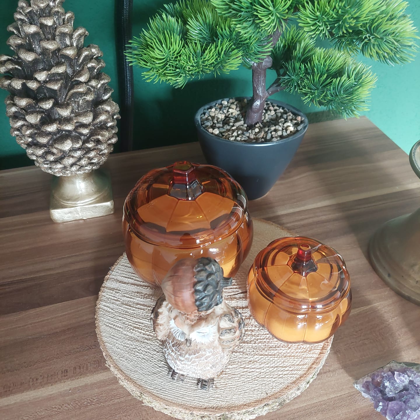 Customer photo review of Glaskürbis Kerzen Set (2-teilig) – Herbst & Halloween Deko Duftkerzen