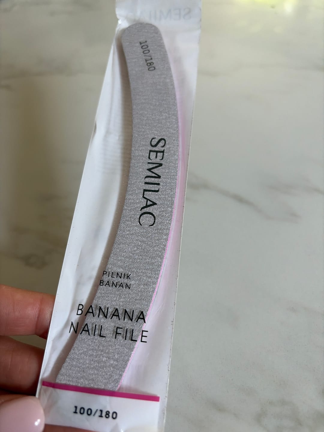 Customer photo review of Semilac "Banana" 100/180 Nail File