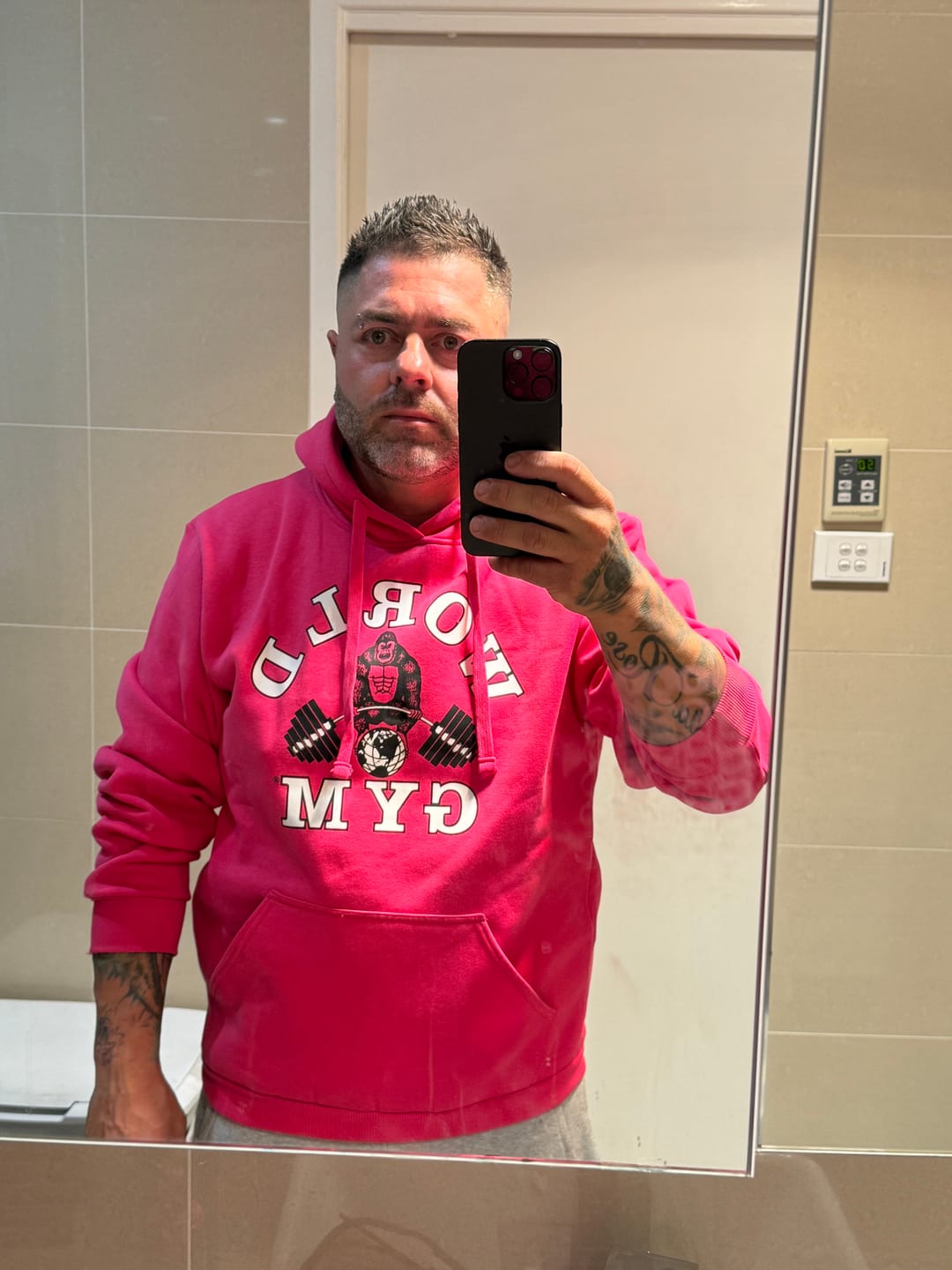 Customer photo review of LEGACY HOODIE - PINK