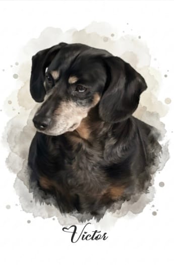 Customer photo review of Portrait d'animal - Porte-clés personnalisé