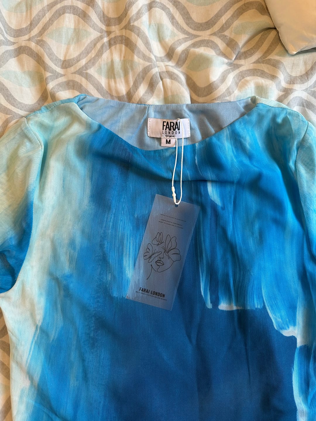 Customer photo review of Fleur Long Sleeve Tee - Aqua Foam