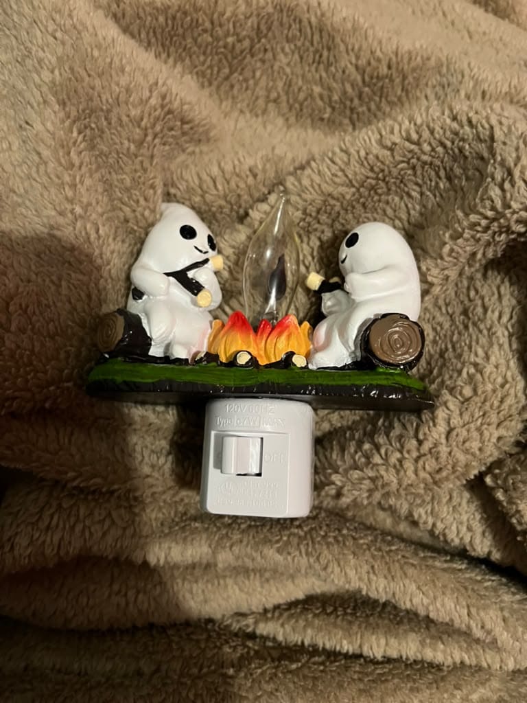 Customer photo review of Ghost Campfire Night Light™