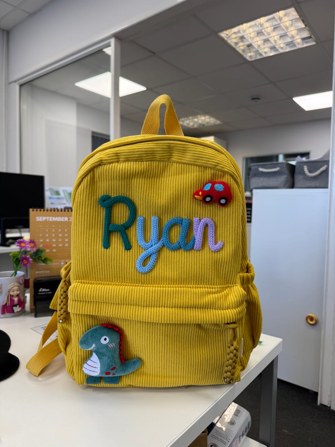 Customer photo review of K&C - Personalized Knitted Backpack