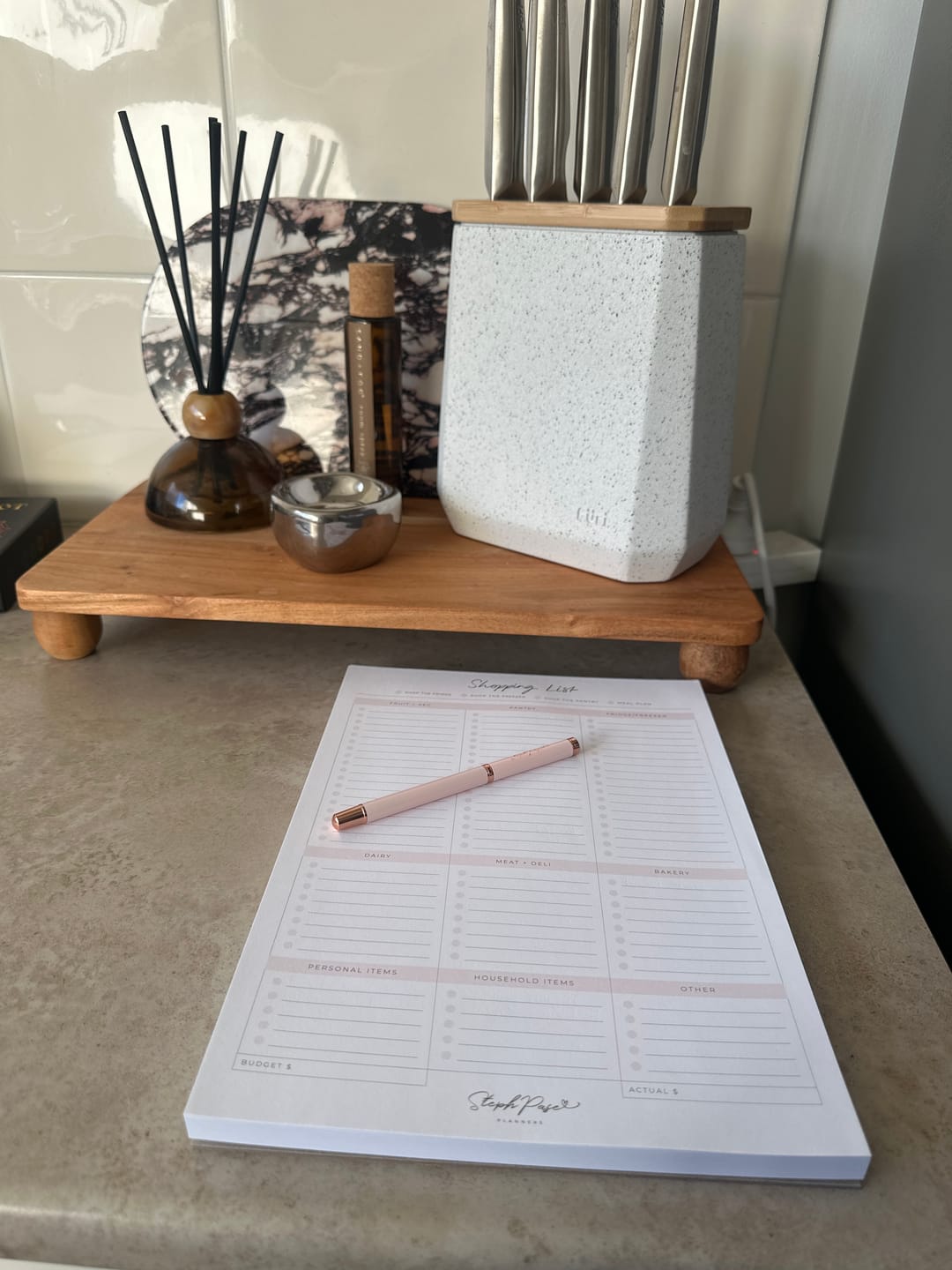 Customer photo review of Shopping List A4 Notepad