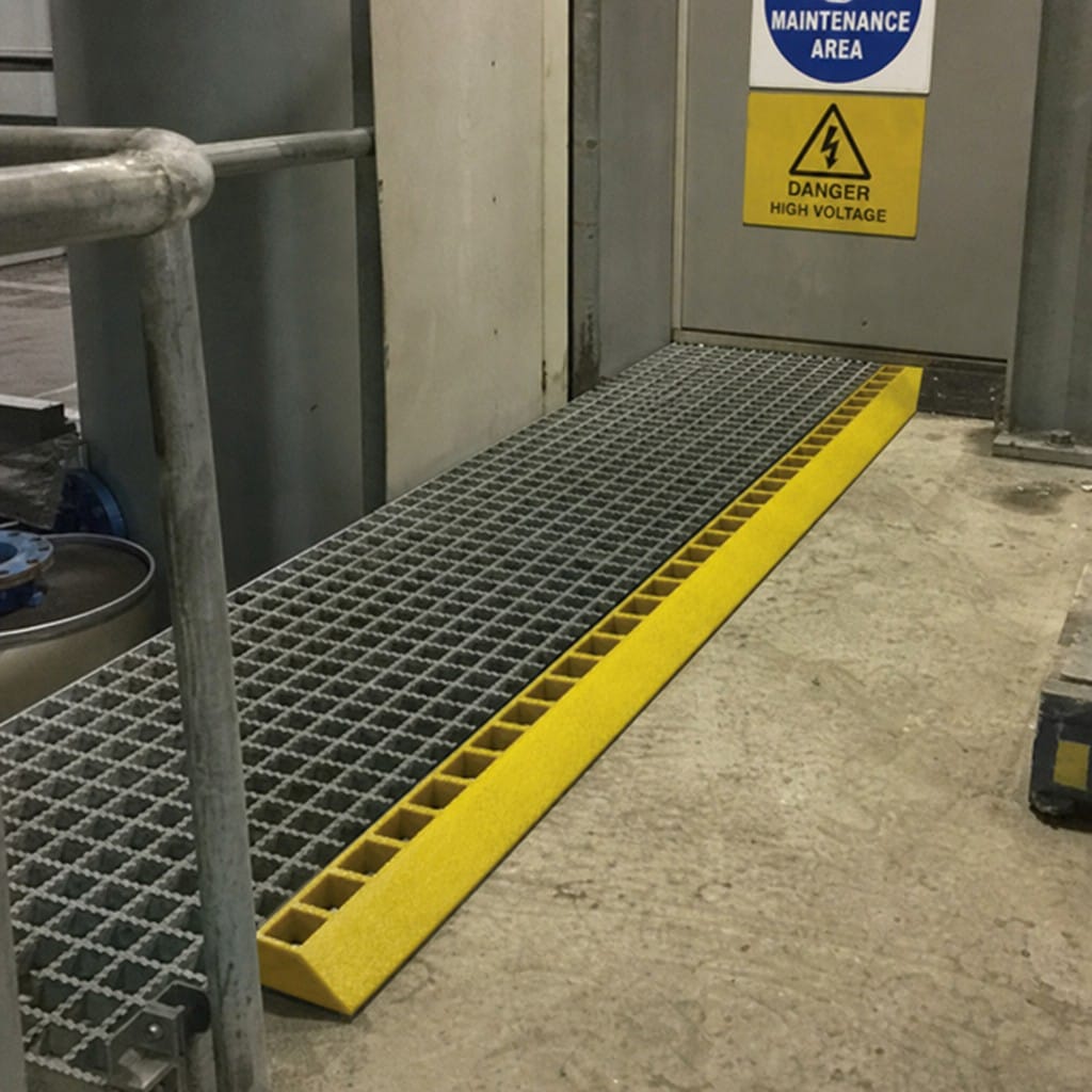 Customer photo review of GRP Ramp 125mm Wide Fibreglass Anti Slip for Grating