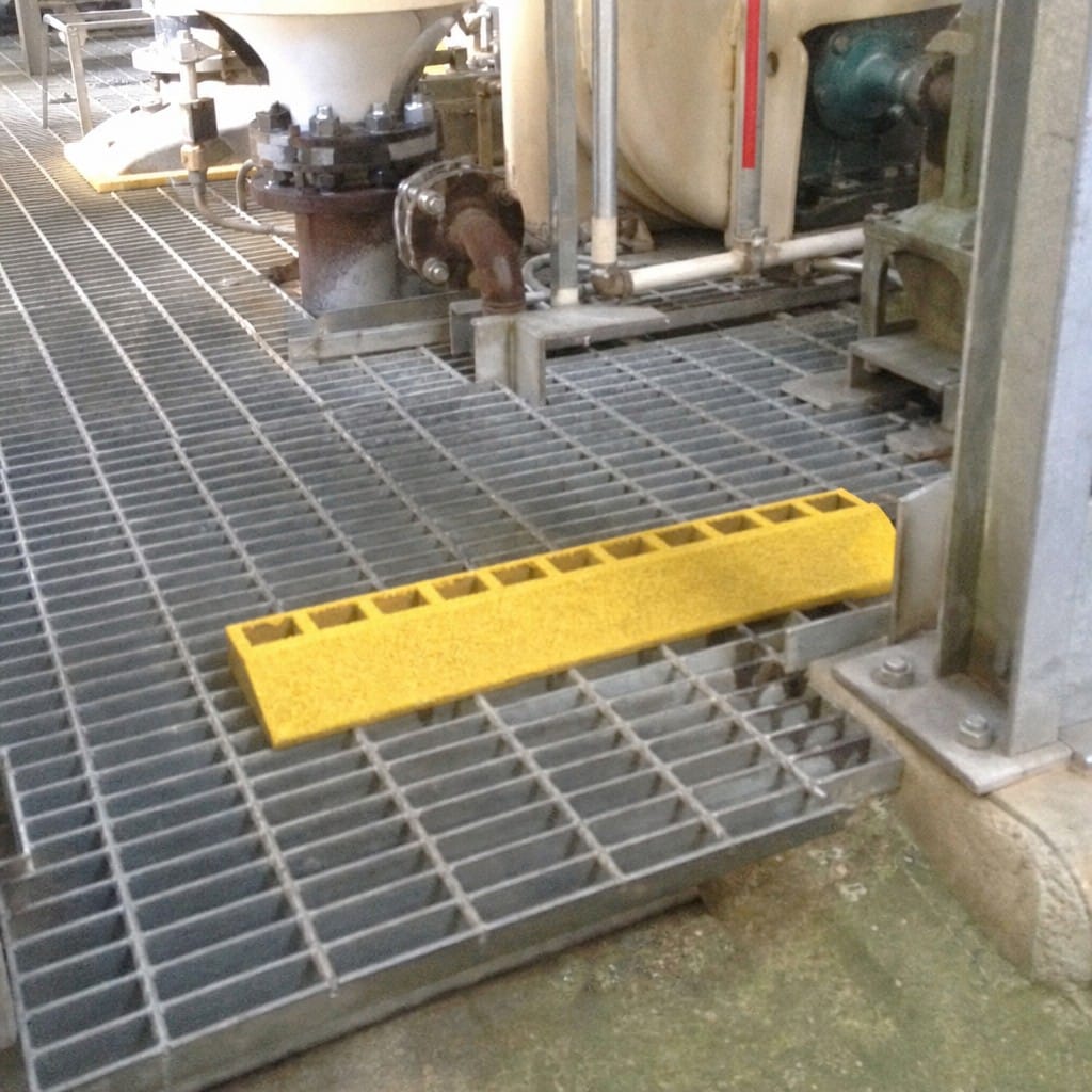 Customer photo review of GRP Ramp 125mm Wide Fibreglass Anti Slip for Grating
