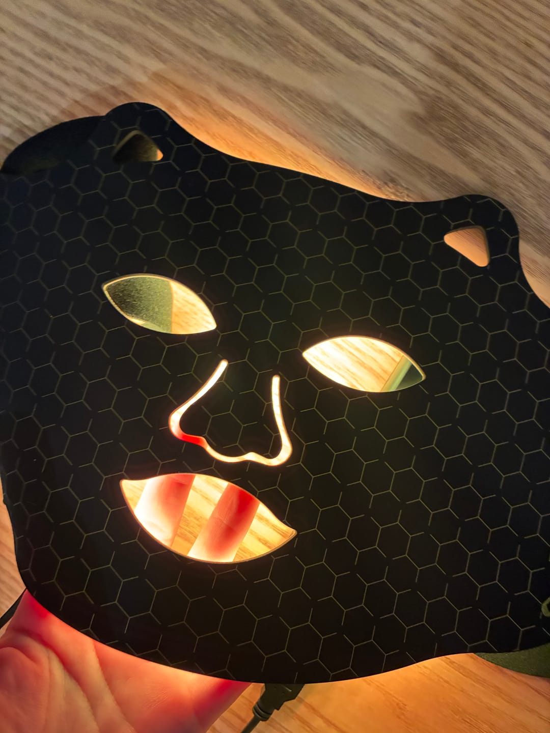 Customer photo review of Glow Máscara LED Facial