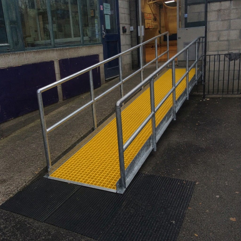 Customer photo review of GRP Open Mesh Grating 50mm Slip Resistant Ramps