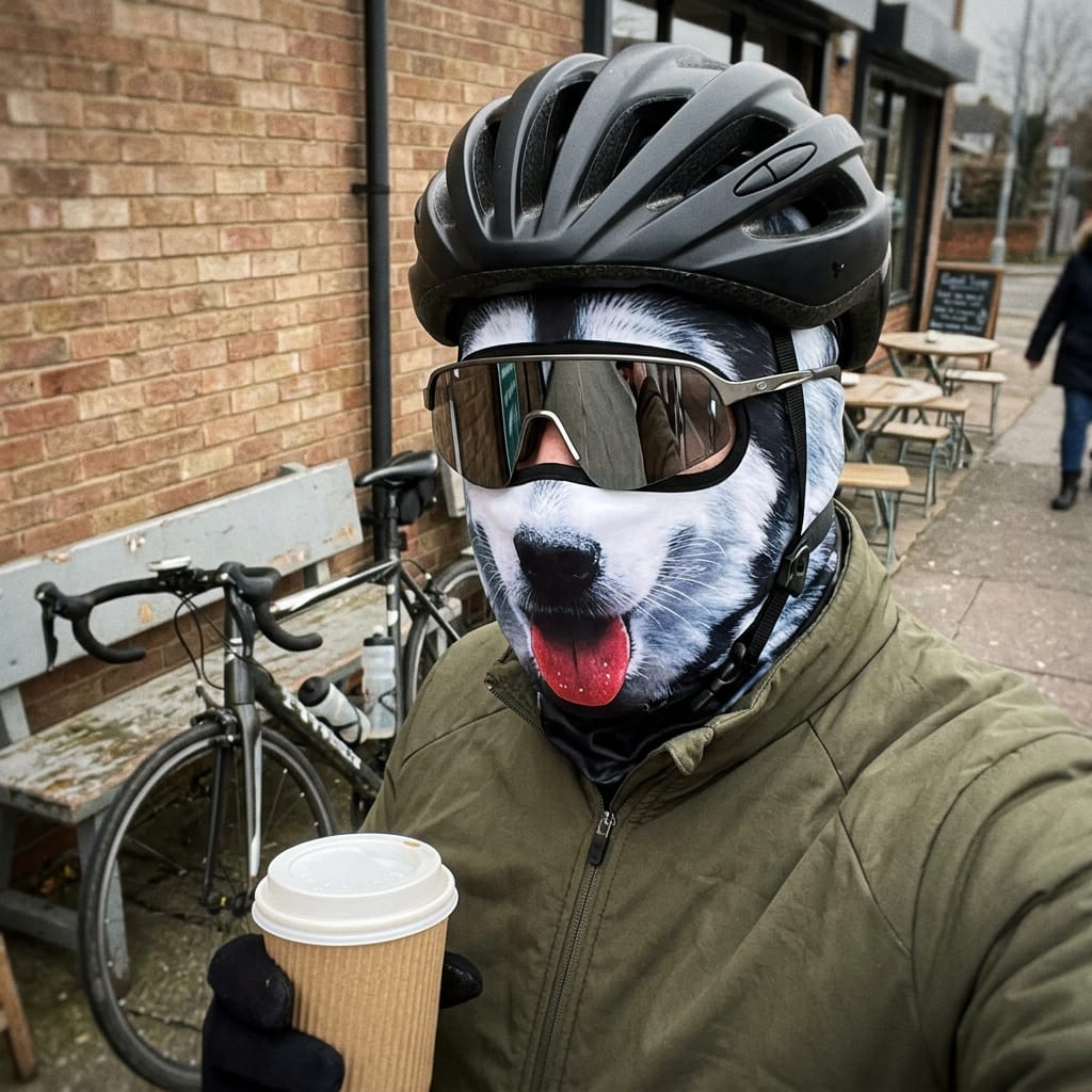 Customer photo review of Animal Masks for Winter Rides