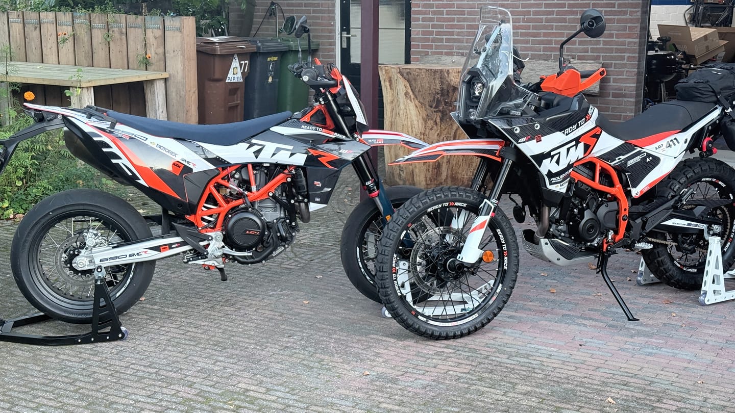Customer photo review of KTM 390 Adventure R / X GRAPHICS - "RR-Tech" (White)