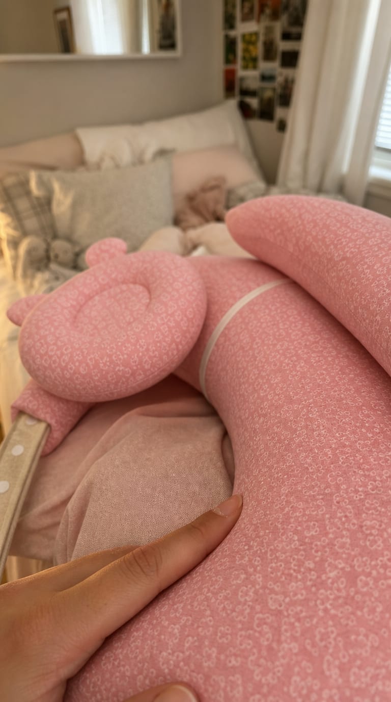 Customer photo review of No-Strain Nursing Pillow for Mom & Baby