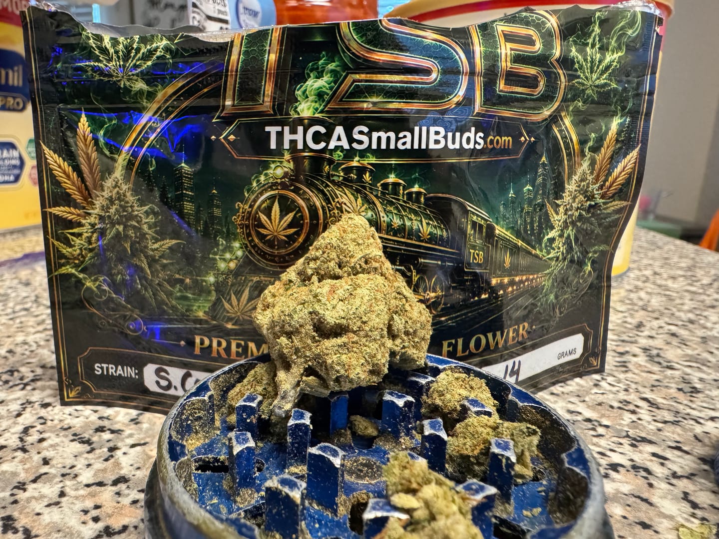 Customer photo review of Strawberry Cough THCA Flower