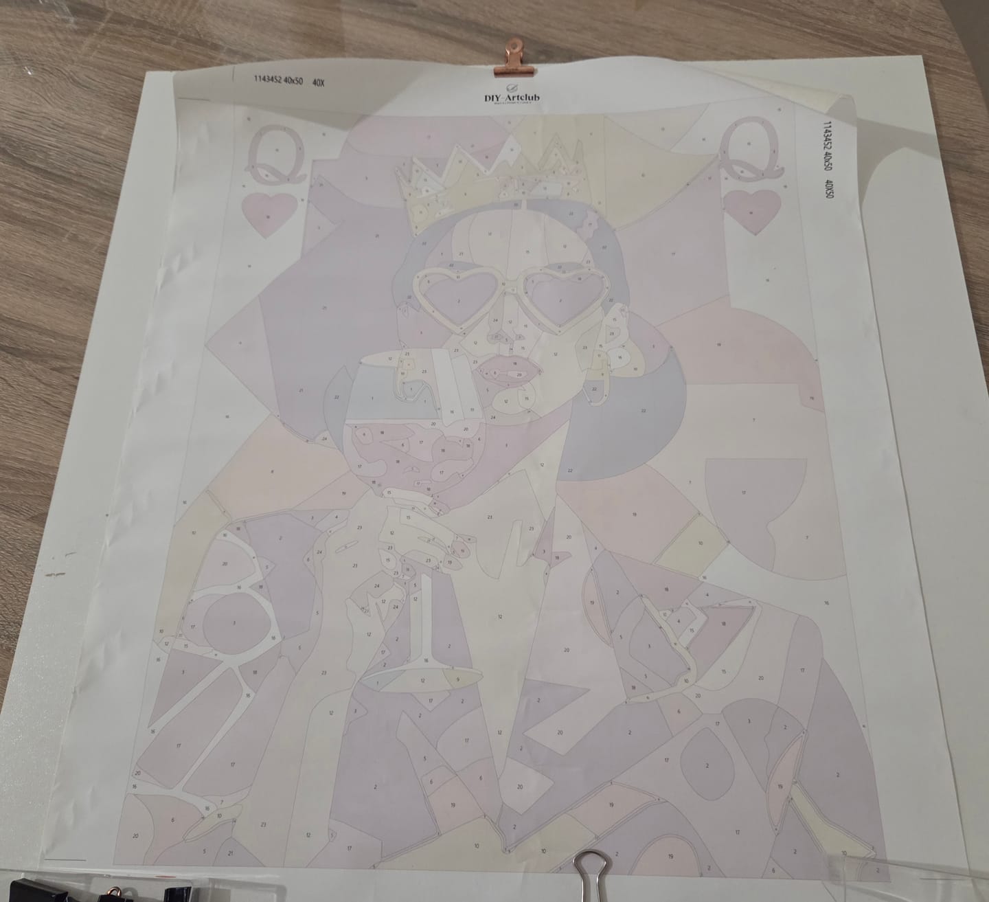 Customer photo review of The queen | Paint by Number