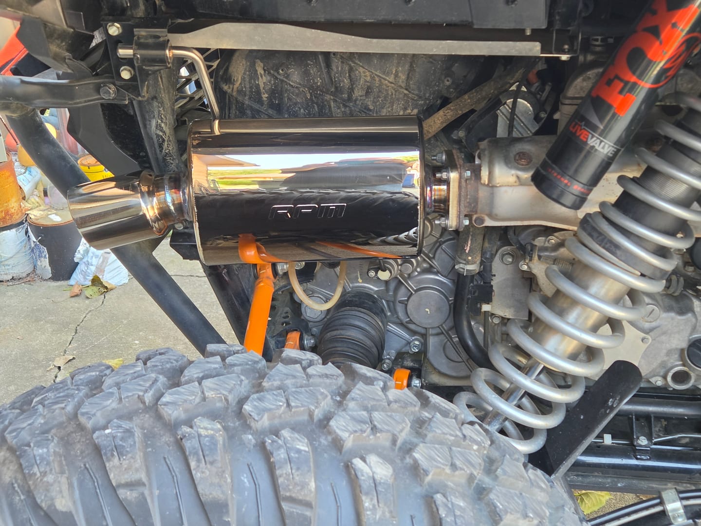 Customer photo review of RPM Teryx KRX 1000 Catless Slip On Sport Muffler KRF1000