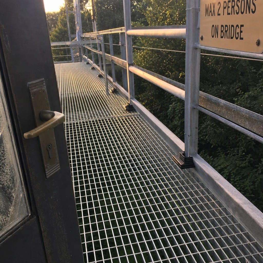 Customer photo review of Grating Feet Insert 500mm Spacing for Mesh Grating