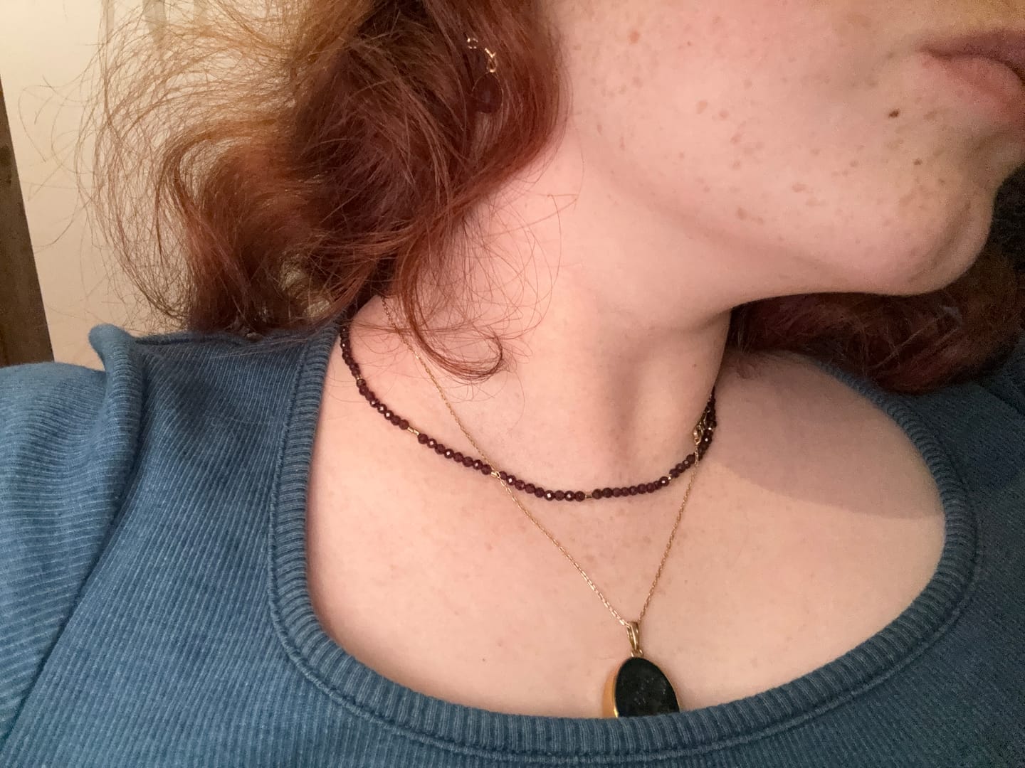 Customer photo review of The I AM Beaded Necklace