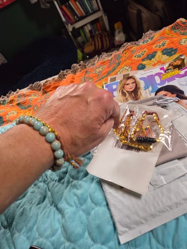 Customer photo review of Tibetan Bracelet of Fortune