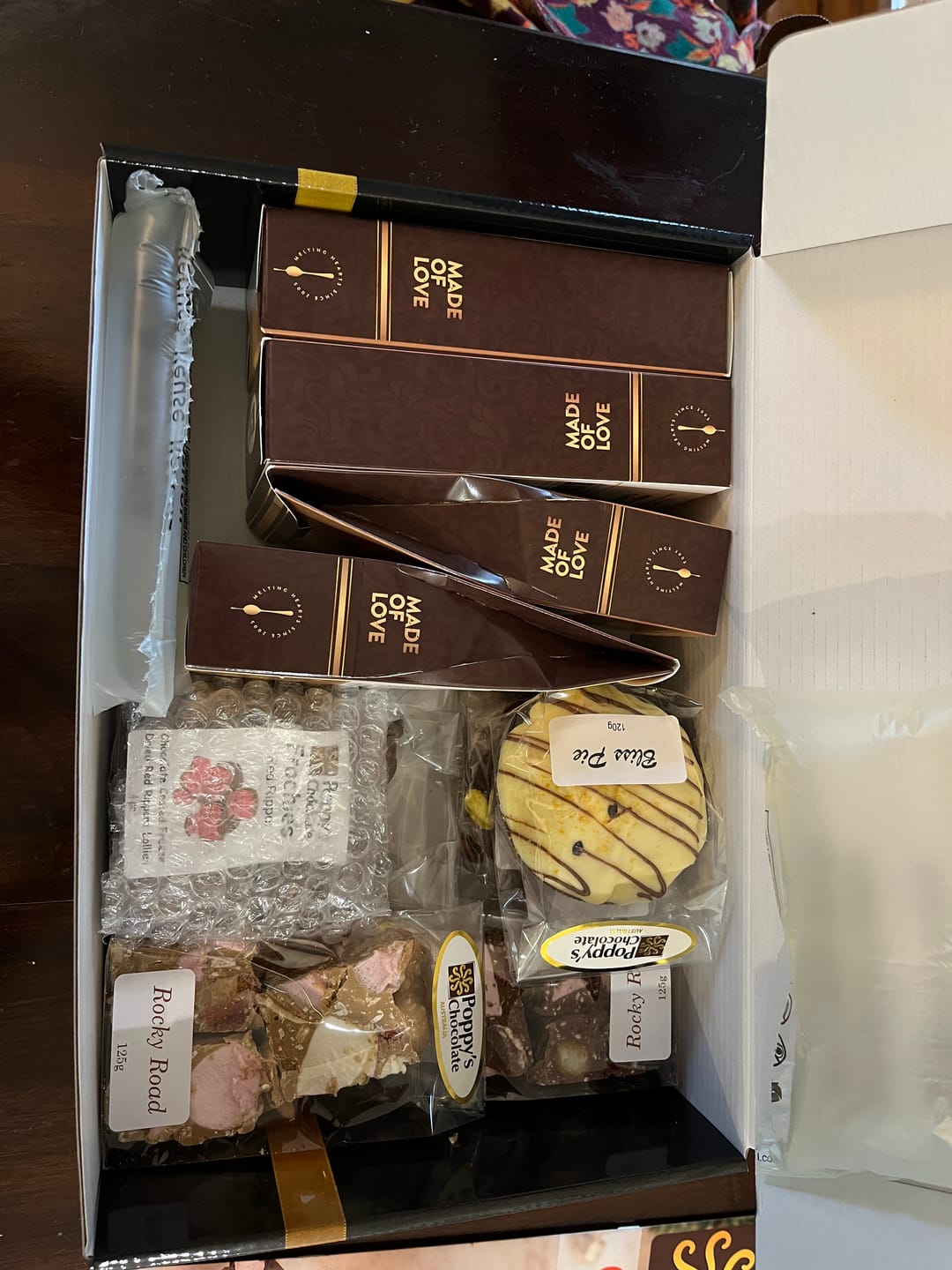 Customer photo review of Poppy's Team Faves Box