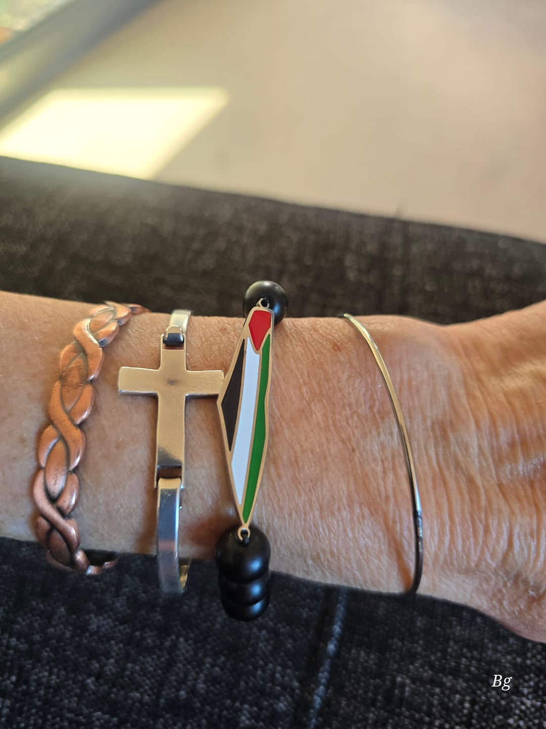 Customer photo review of Palestine Bead Bracelet