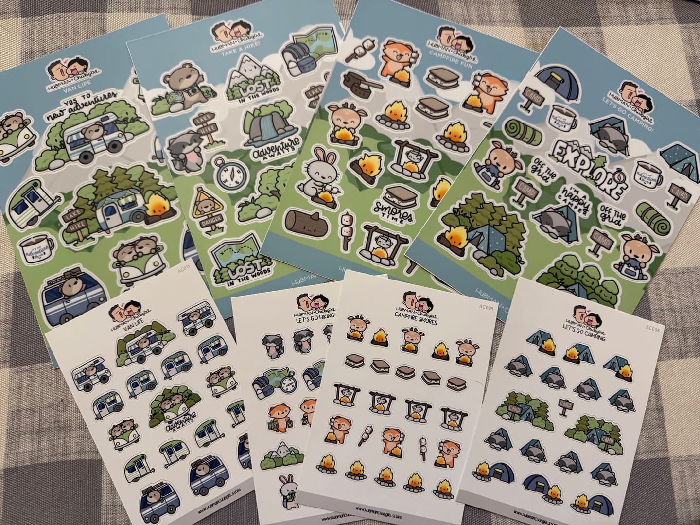 Customer photo review of Happy Camping Sticker Set