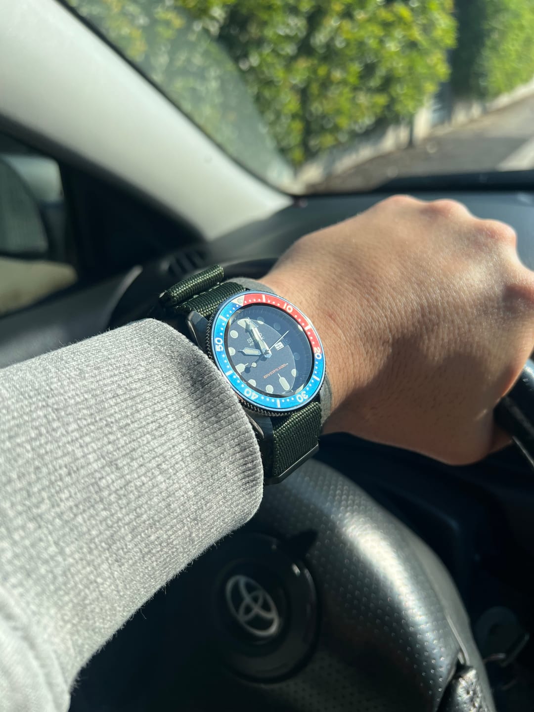 Customer photo review of Five Eye Nylon Watch Strap - PVD/Black