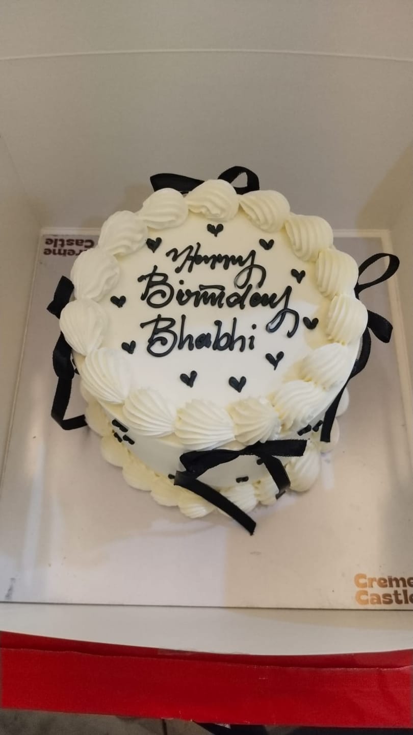 Customer photo review of Ribbon Heartful Cake