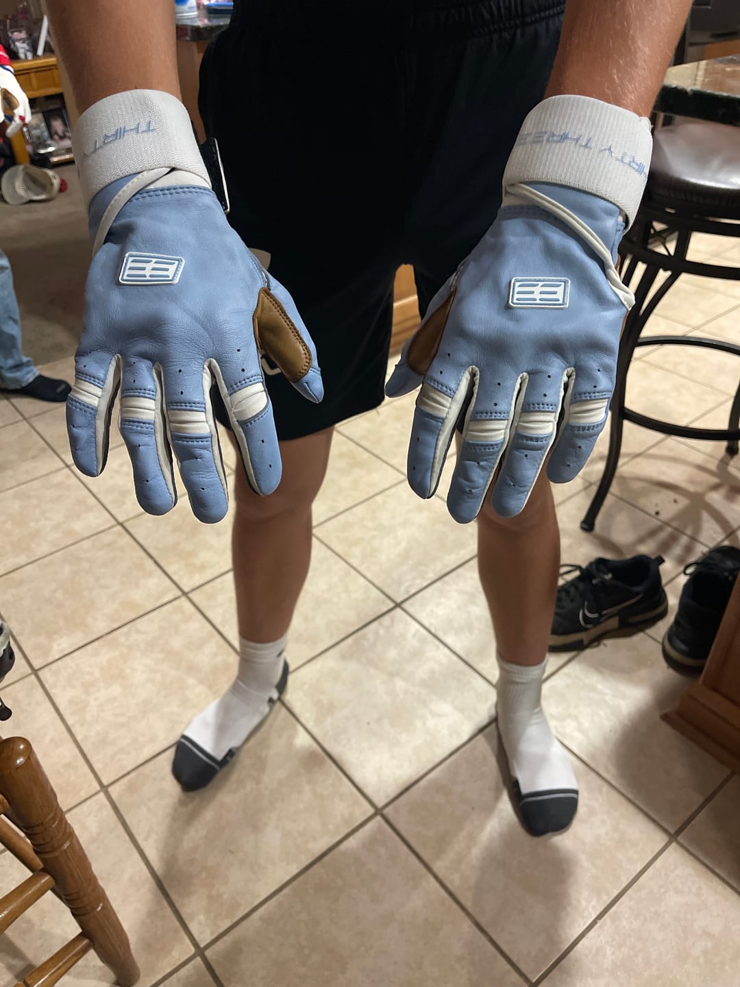 Customer photo review of LP PRO LONG CUFF BATTING GLOVES
