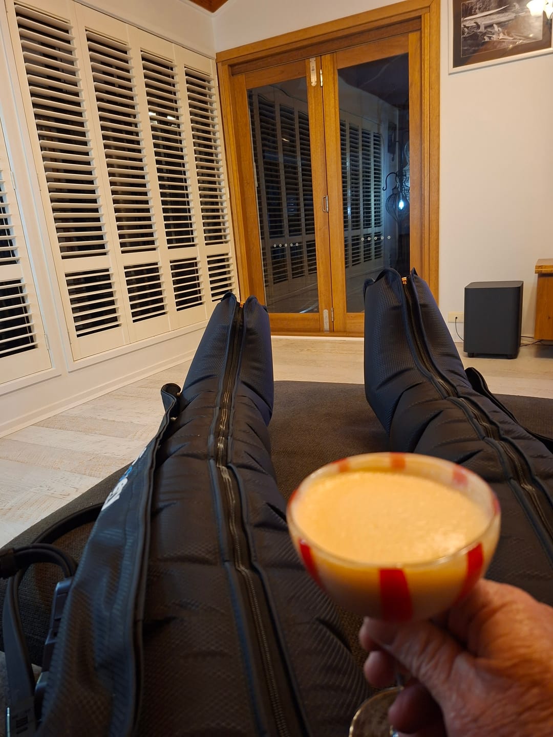 Customer photo review of RECHARGEABLE 6 Chamber Compression Boots 3.0