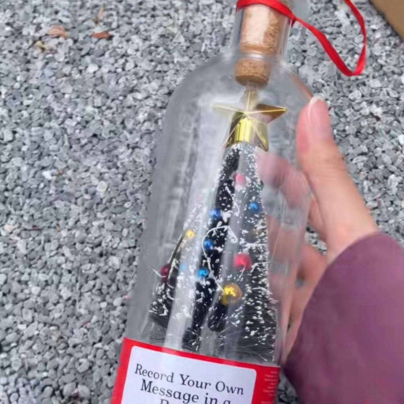 Customer photo review of Botella de Recuerdos Navideños