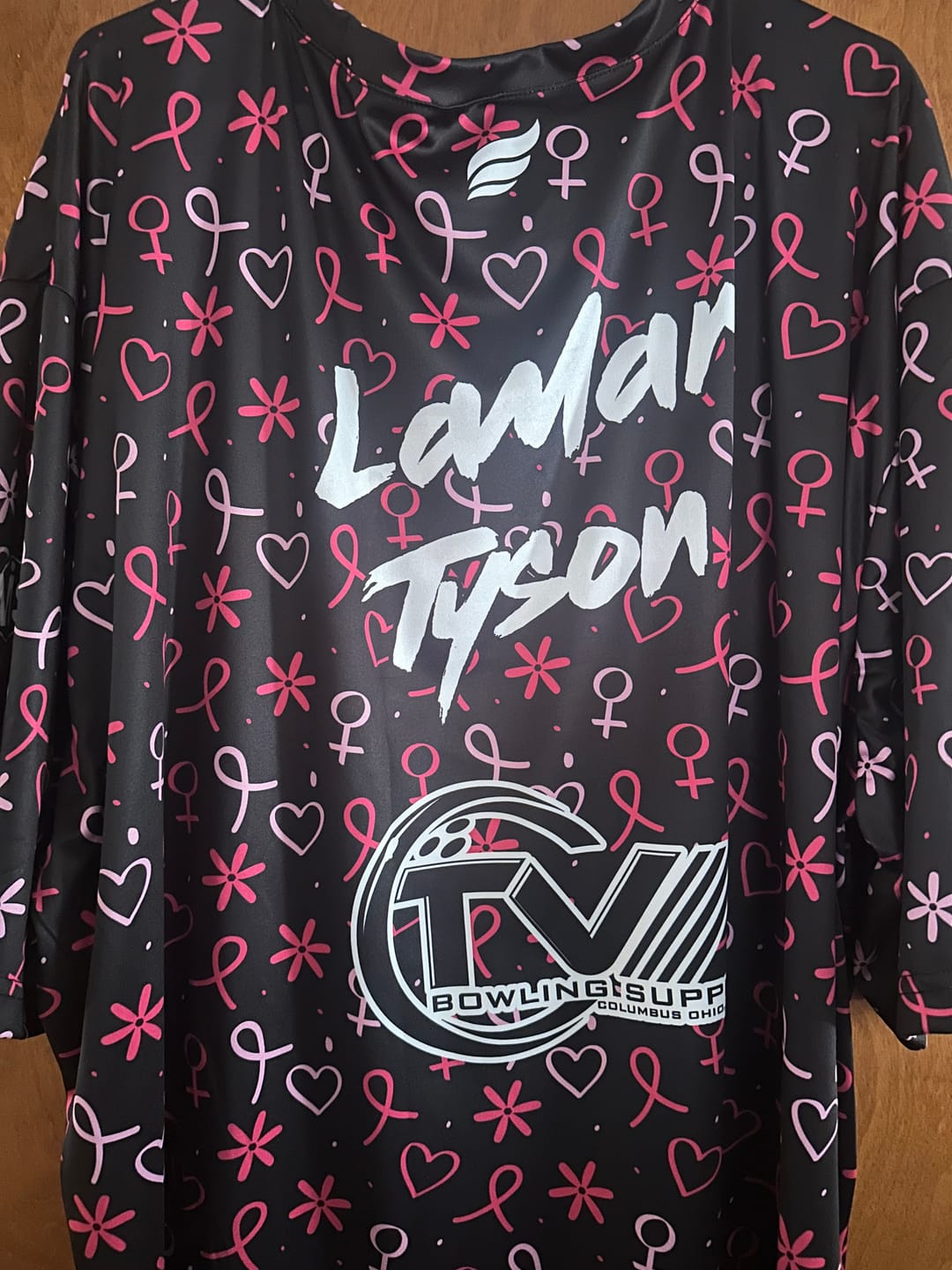 Customer photo review of BC Heart Ribbons - Pink - Bowling Jersey