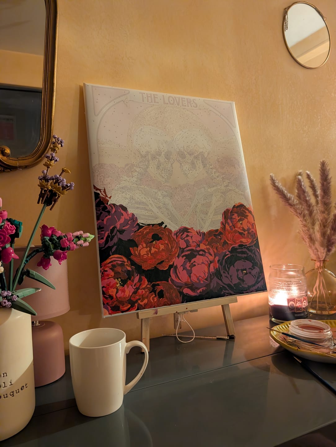 Customer photo review of The Lovers | Paint by Number