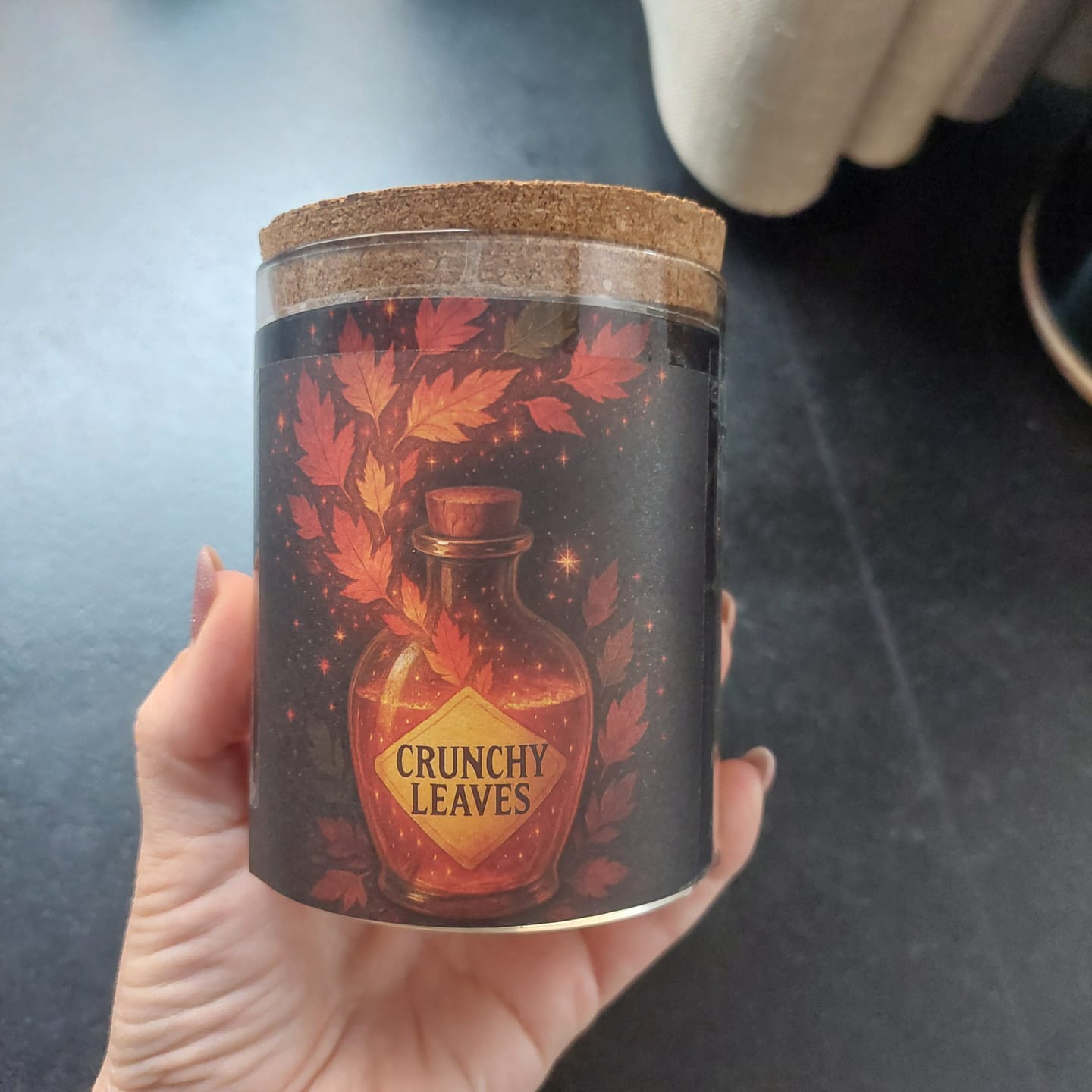 Customer photo review of Crunchy Leaves – Früchtetee mit Beeren-Müsli-Geschmack | Herbst Tee