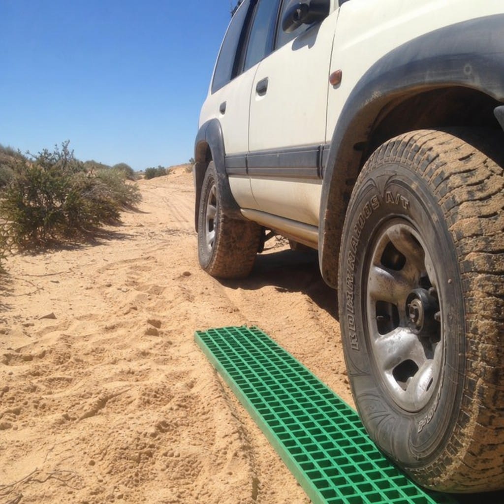 Customer photo review of GRP Bridging Ladders 4kg Fibreglass Support 4x4 Vehicles