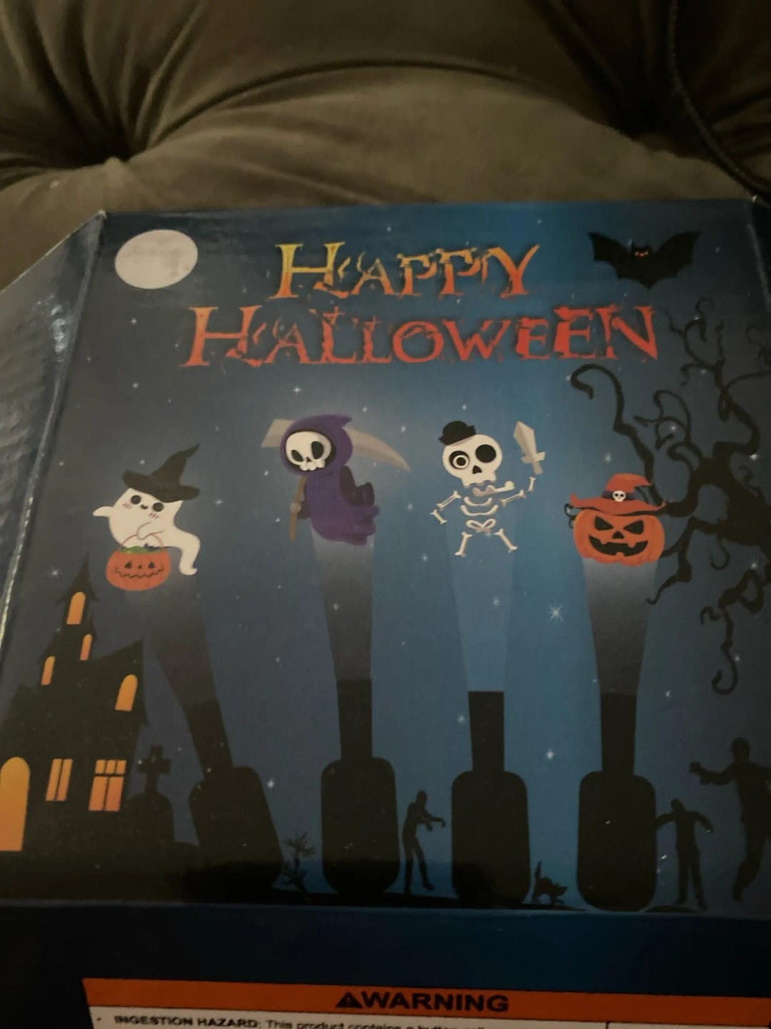 Customer photo review of 36-Piece Halloween LED Finger Lights – Neon Glow Party Favors (Boxed Set)