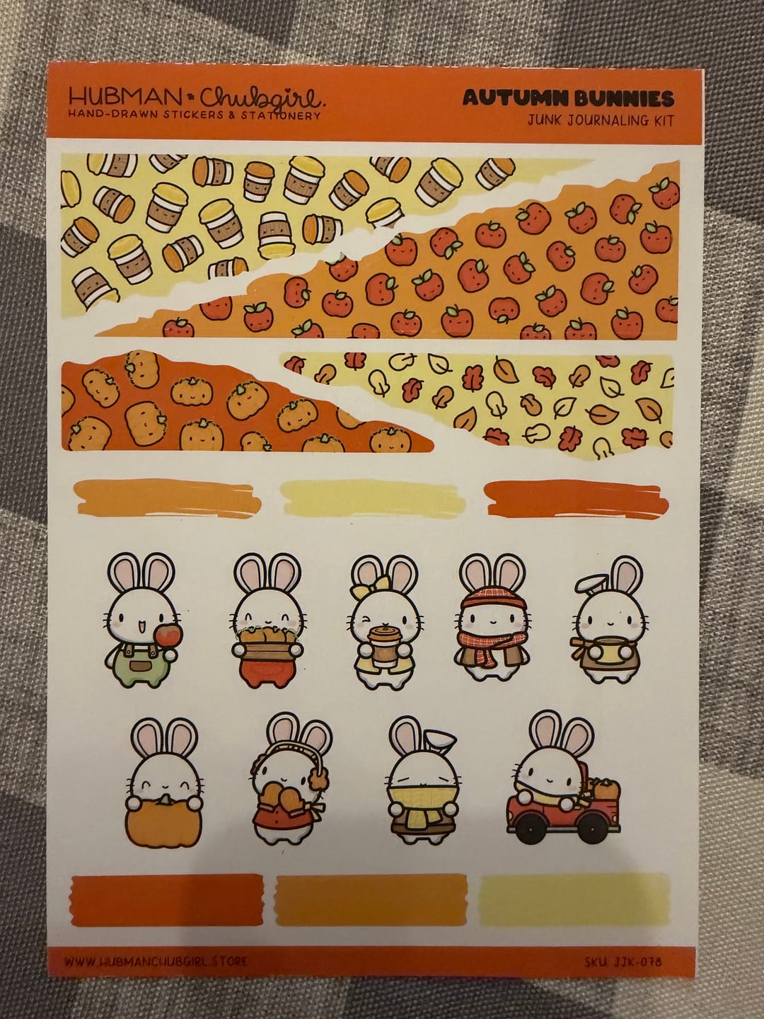 Customer photo review of Autumn Bunnies Journaling Kit