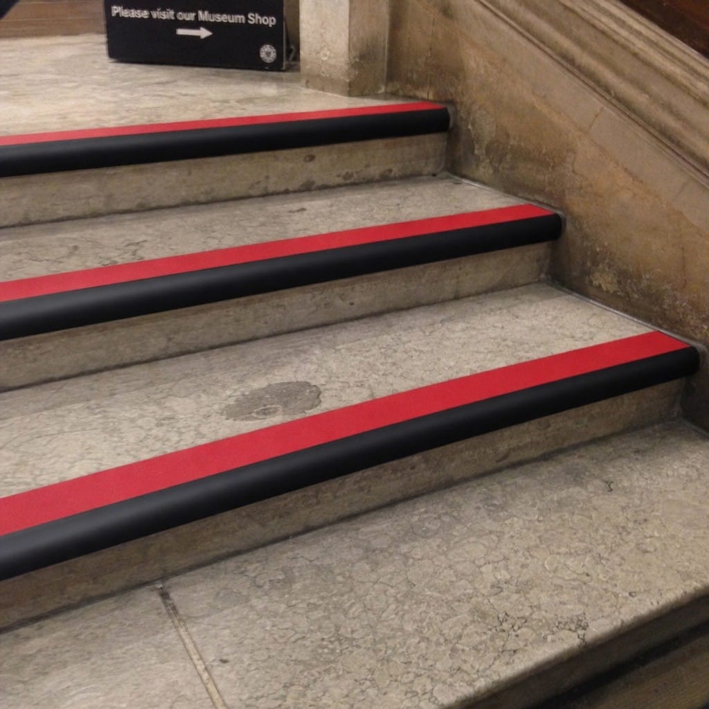 Customer photo review of Single Channel Stair Nosing 70mm Tread Bullnose 2.44m