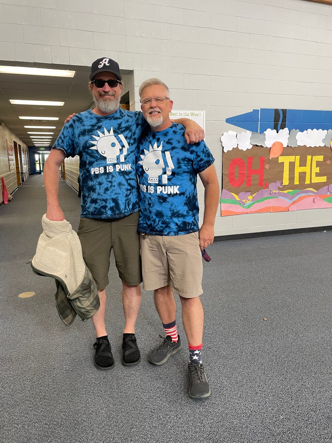Customer photo review of PBS is Punk Tie-Dye Tee