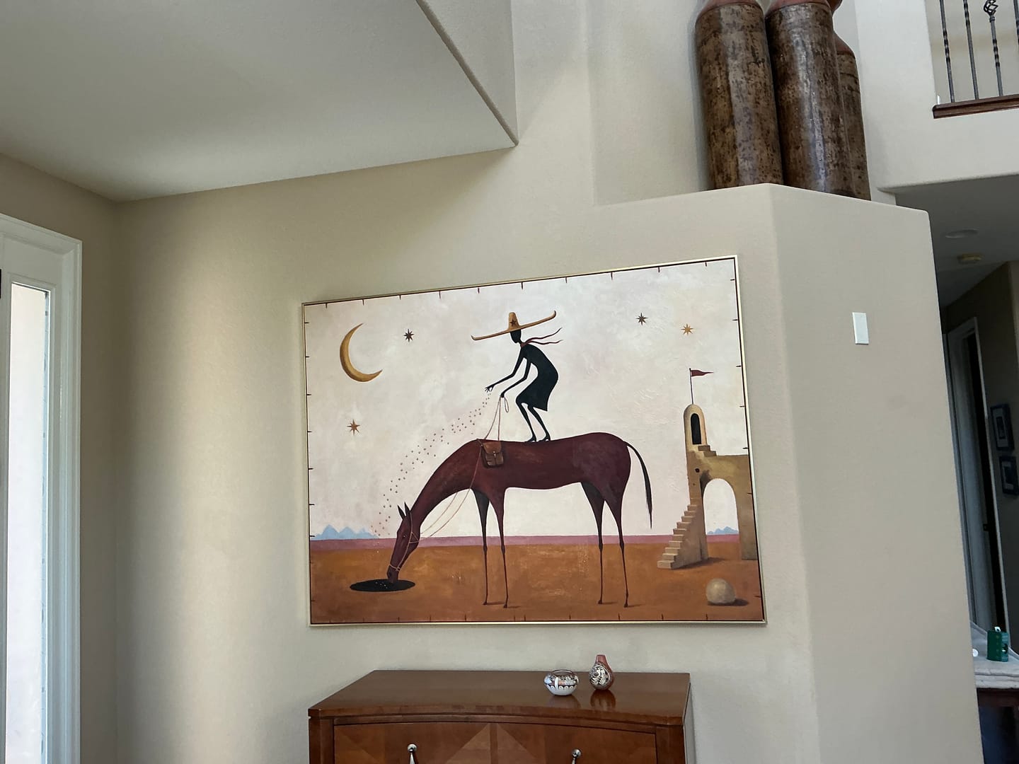 Customer photo review of Moon Dust Rider-Surreal Desert Horse Painting