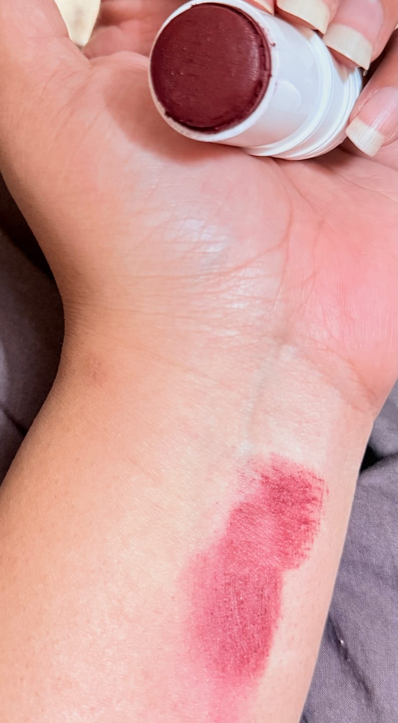 Customer photo review of VELVET FLUSH - Lip+Cheek Blush